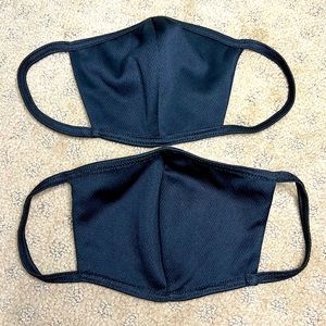 Black Face Masks - Pack of 2 (Brand New)